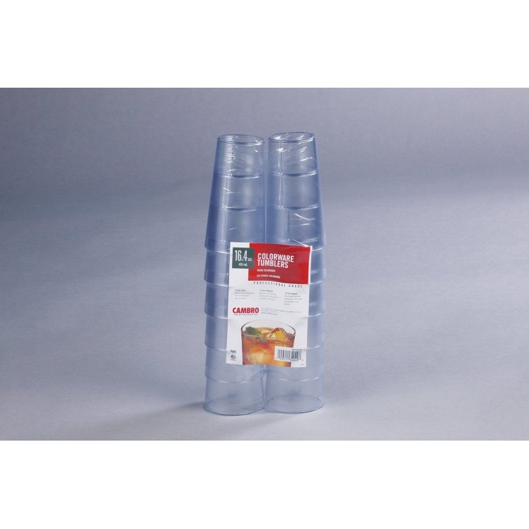 CAMBRO TUMBLER 16 Z SAN PLASTIC CLEAR