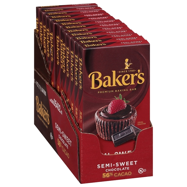 BAKERS CHOCOLATE BAR SEMI SWEET