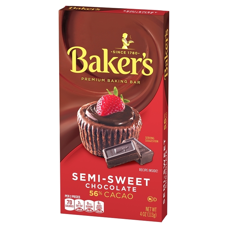 BAKERS CHOCOLATE BAR SEMI SWEET