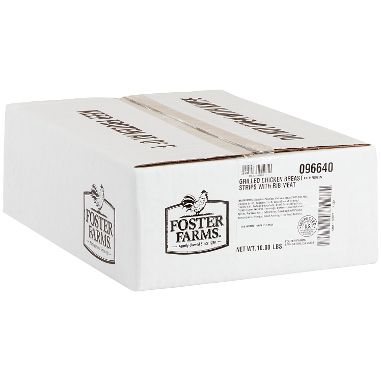 FOSTER FARMS CHICKEN BREAST STRIPS MEAT
