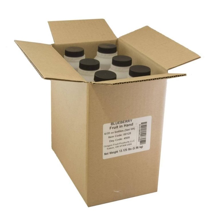 OREGON FRUIT CO. BLUEBERRY DICED POURABLE FRUIT FROZEN