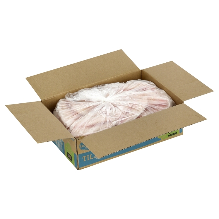 HARBOR BANKS TILAPIA FILLET BONELESS SHALLOW SKINNED RAW IQF 3-5 OZ