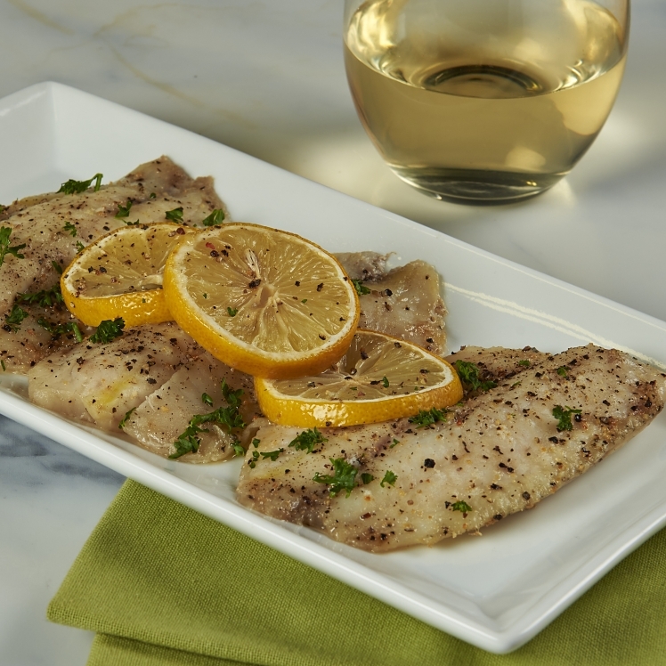 HARBOR BANKS TILAPIA FILLET BONELESS SHALLOW SKINNED RAW IQF 3-5 OZ