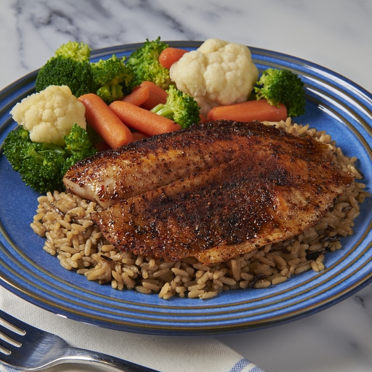 HARBOR BANKS TILAPIA FILLET BONELESS SHALLOW SKINNED RAW IQF 5-7 OZ