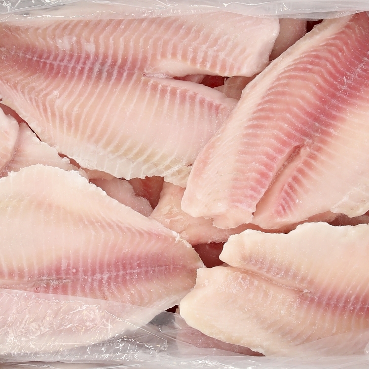 HARBOR BANKS TILAPIA FILLET BONELESS SHALLOW SKINNED RAW IQF 5-7 OZ