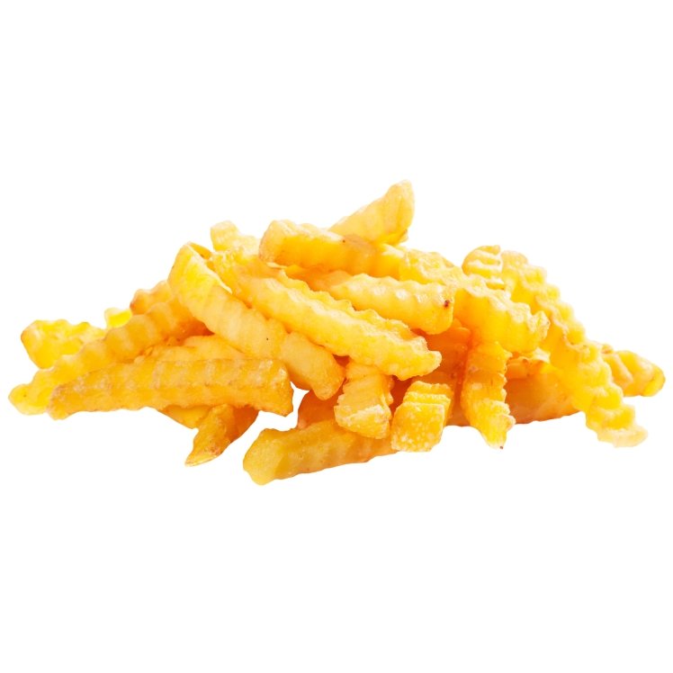 HARVEST VALUE POTATO FRENCH FRIES CRINKLE CUT 3/8 INCH LOW FAT FROZEN