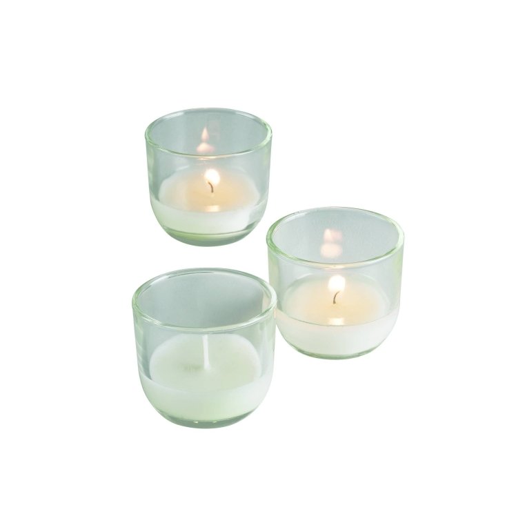 STERNO CANDLE, VOTIVE 5 HOUR GLASS CLEAR