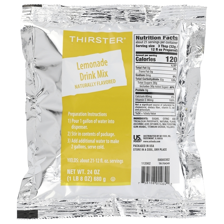THIRSTER LEMONADE DRINK MIX