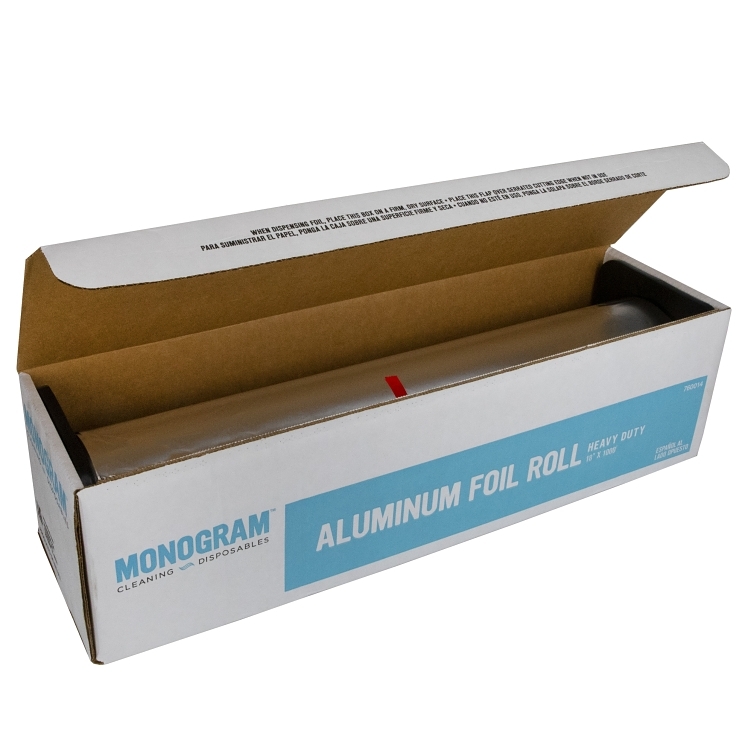 MONOGRAM FOIL, ALUMINUM 18 INCHES X 1000 FEET HEAVY DUTY ROLL