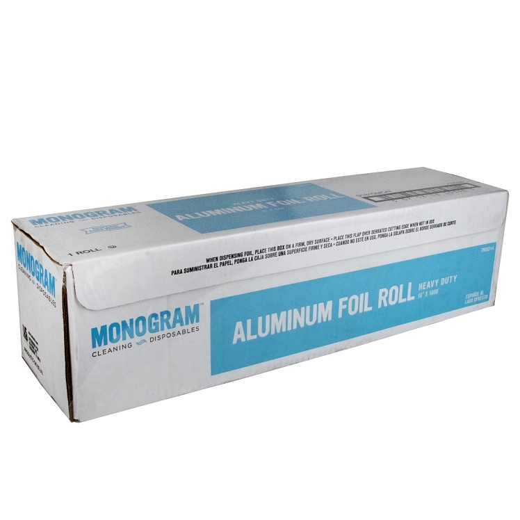 MONOGRAM FOIL, ALUMINUM 18 INCHES X 1000 FEET HEAVY DUTY ROLL