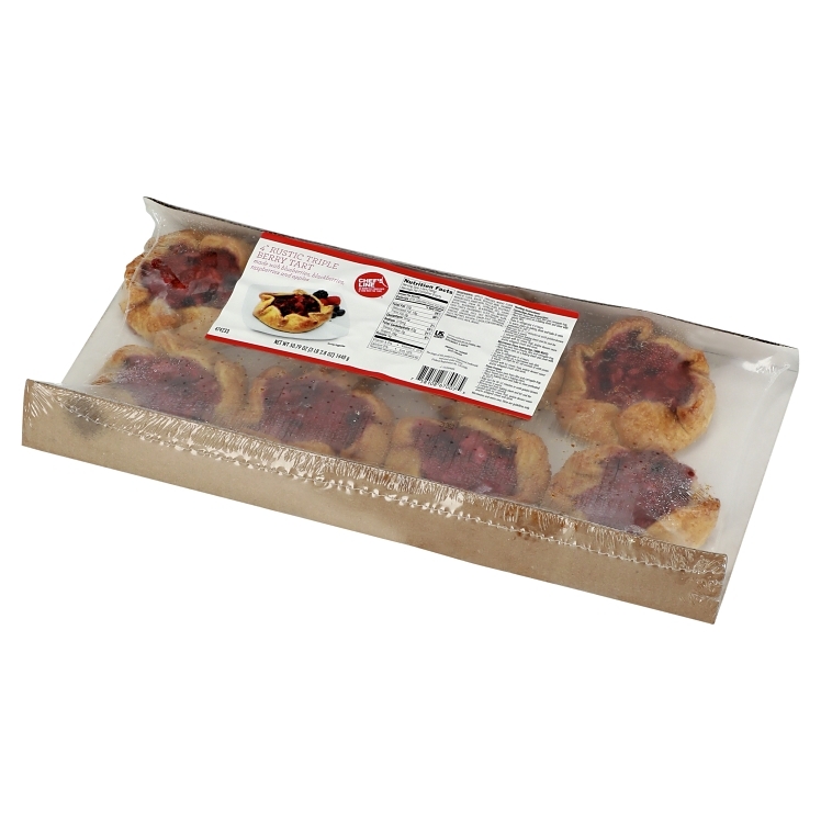 CHEF'S LINE TRIPLE BERRY RUSTIC TART 4 INCH SINGLE SERVINGS