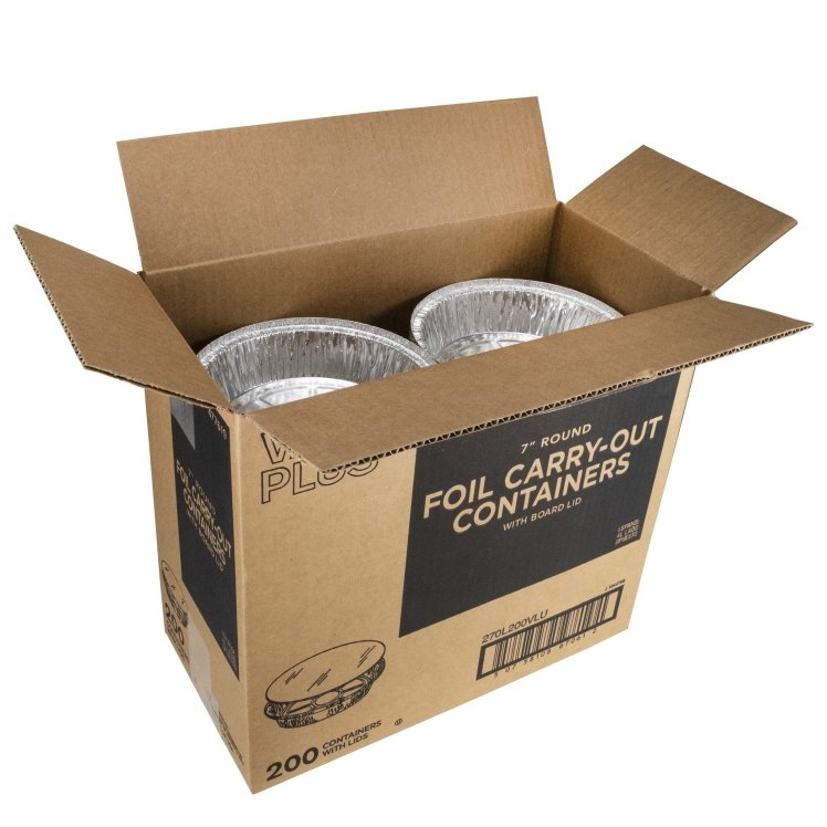 VALU PLUS 7 1 COMPARTMENT ROUND FOIL CONTAINER