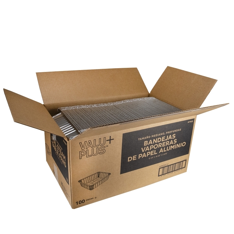 VALU PLUS FOIL STEAM TABLE PAN HALF SIZE 2.5 INCHES DEEP