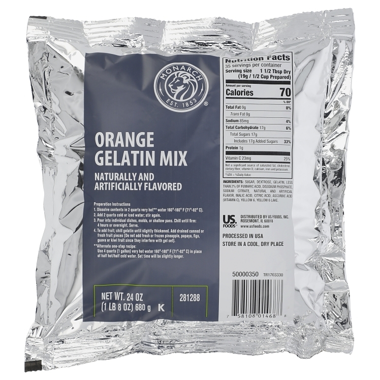 MONARCH ORANGE GELATIN MIX