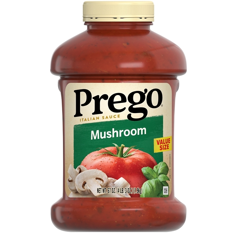 PREGO ITALIAN STYLE SPAGHETTI SAUCE WITH MUSHROOM