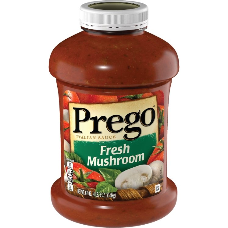 PREGO ITALIAN STYLE SPAGHETTI SAUCE WITH MUSHROOM