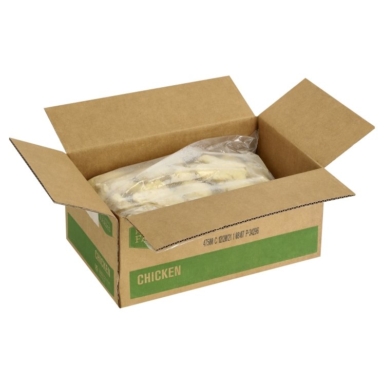 PATUXENT FARMS PREMIUM BREADED RAW LIGHT PEPPER CHICKEN FRITTER TENDERLOINS JUMBO