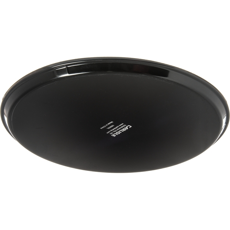 TRAY, SRVG 16  POLYP BLK RND