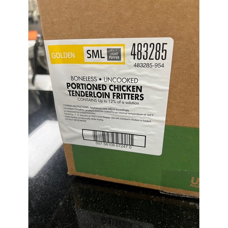 PATUXENT FARMS BREADED RAW CHICKEN TENDER FRITTERS SMALL
