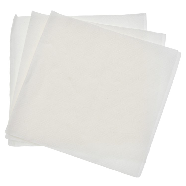 VALU PLUS 9.5 X 9.5 1 PLY WHITE BEVERAGE NAPKIN
