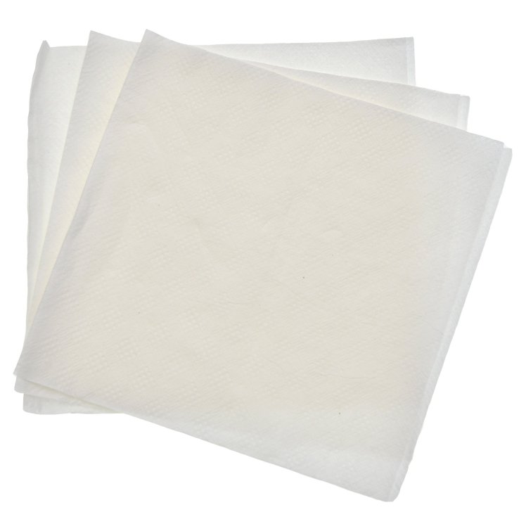 VALU PLUS 9.5 X 9.5 1 PLY WHITE BEVERAGE NAPKIN