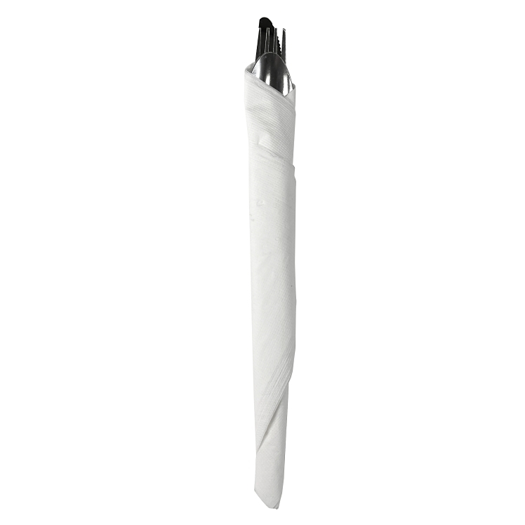 VALU PLUS NAPKIN DINNER WHITE 17X17 1 PLY
