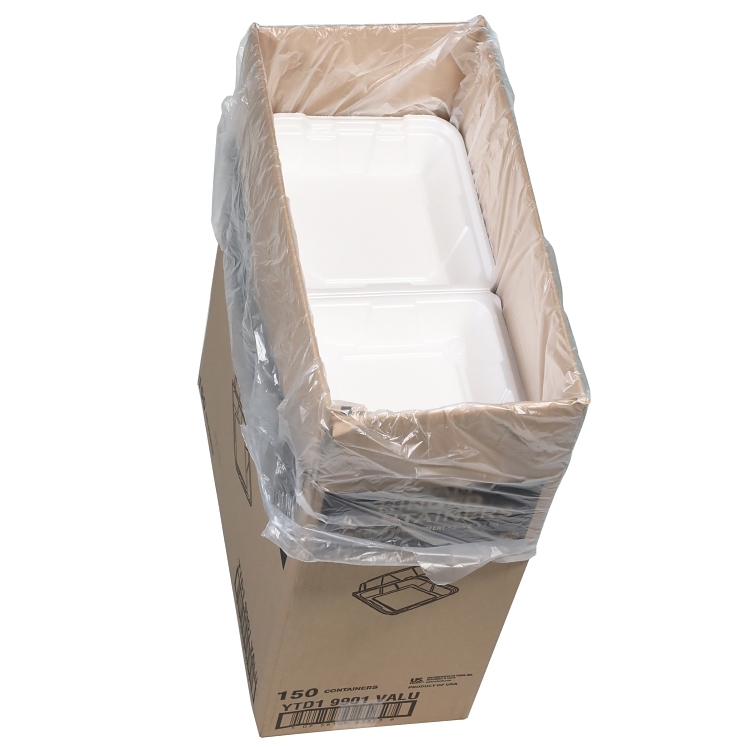 VALU PLUS 1 COMPARTMENT 9 X 9 WHITE CONTAINER