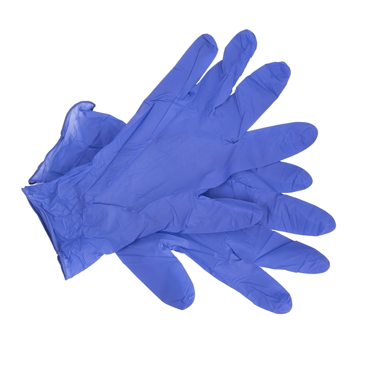 MONOGRAM GLOVE NITRILE MEDIUM POWDER FREE BLUE AMBIDEXTROUS
