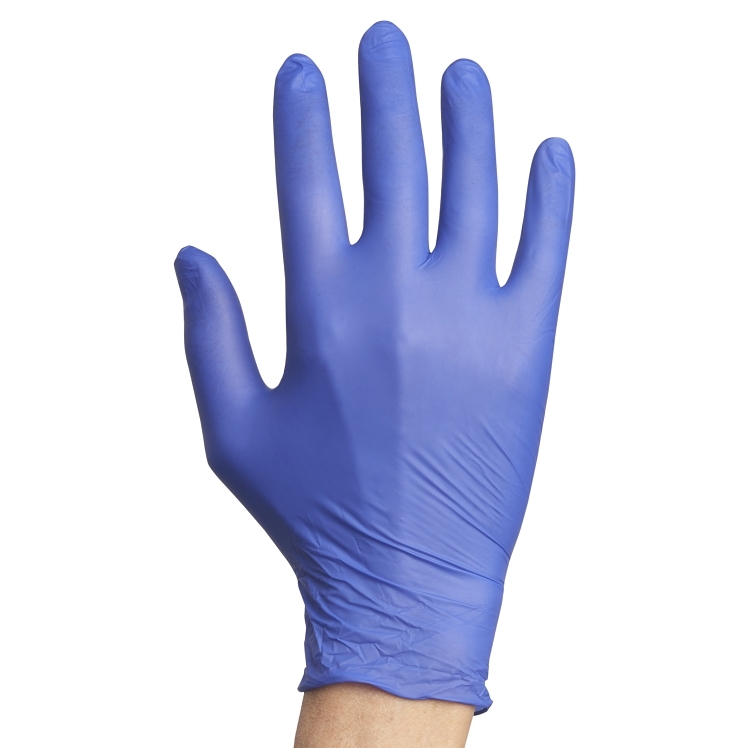 MONOGRAM LARGE POWDER FREE BLUE NITRILE GLOVES