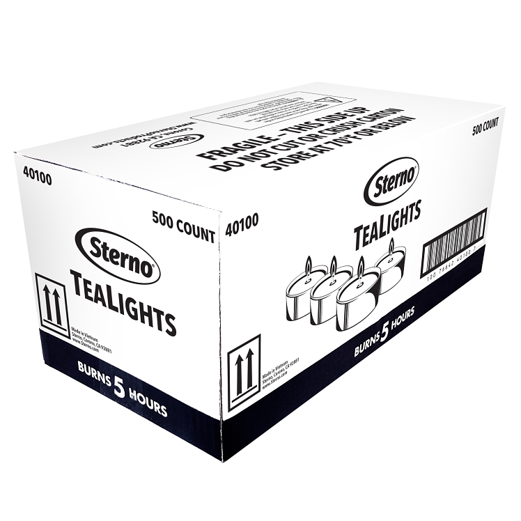STERNO TEALIGHT CANDLES 5 HOUR