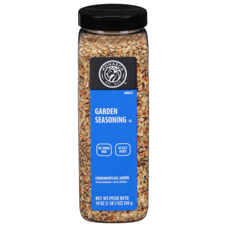MONARCH NO MSG SALT FREE GARDEN SEASONING