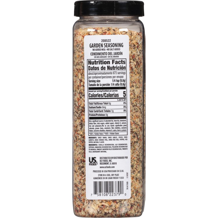 MONARCH NO MSG SALT FREE GARDEN SEASONING
