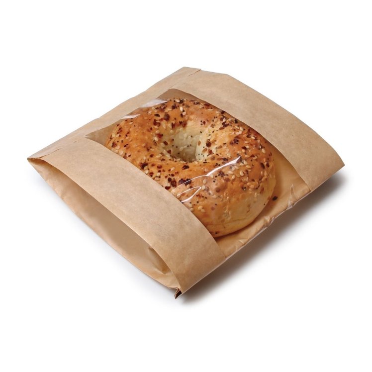 BAGCRAFT PAPER BAKERY WINDOW BAG 6.5X2X8.5