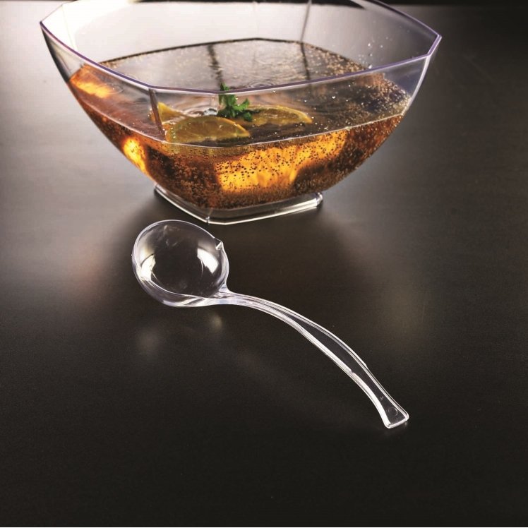 ESSENTIALS LADLE FOR PUNCH BOWL CLEAR 5 OZ
