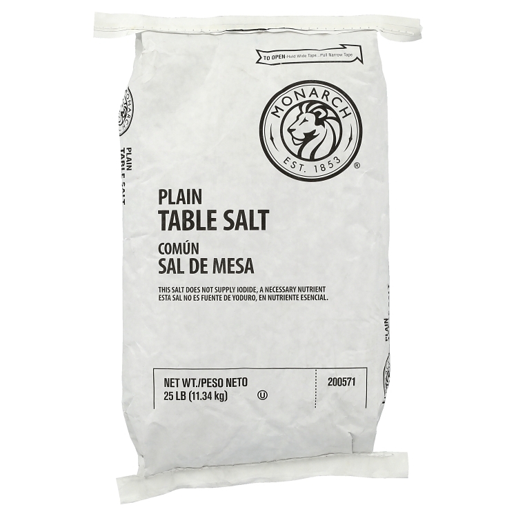 MONARCH TABLE SALT NOT IODIZED BAG - US Foods CHEF'STORE