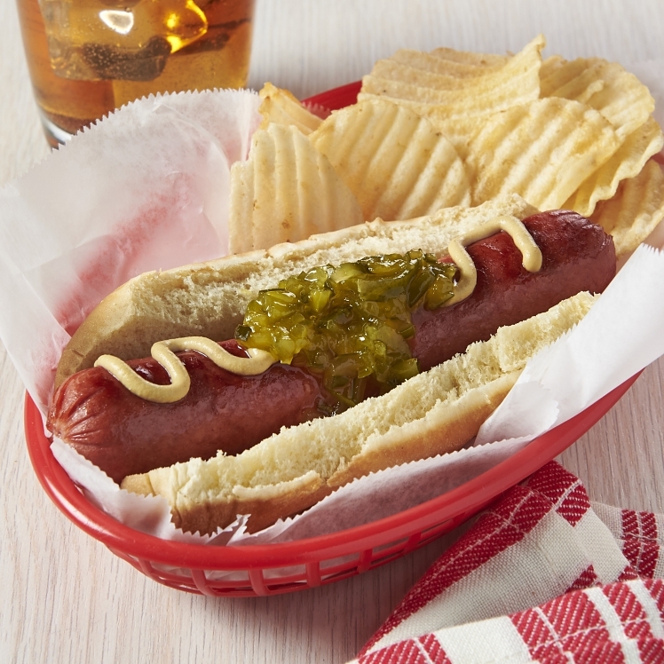 PATUXENT FARMS ALL-BEEF HOT DOGS 6 4/1