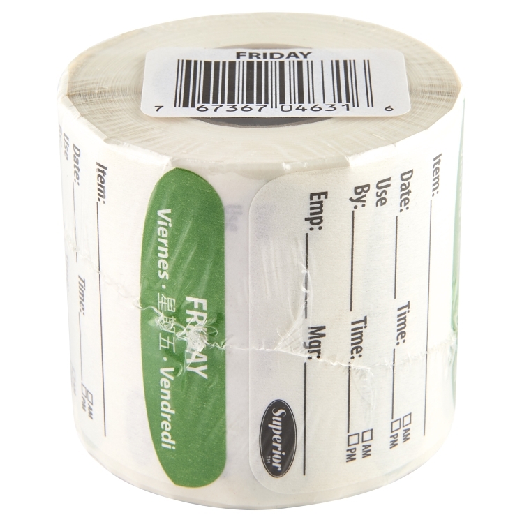 SUPERIOR PRODUCTS LABEL FRIED 2X2 DISPOSABLE 250
