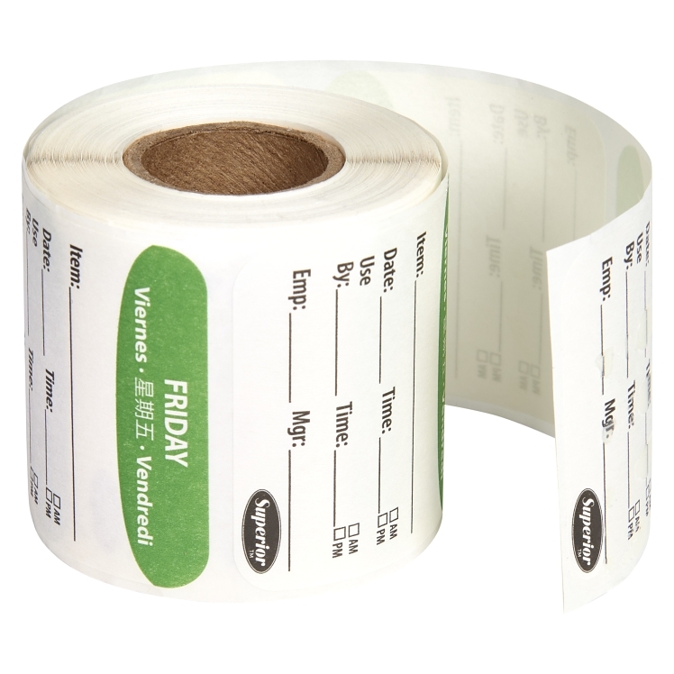 SUPERIOR PRODUCTS LABEL FRIED 2X2 DISPOSABLE 250