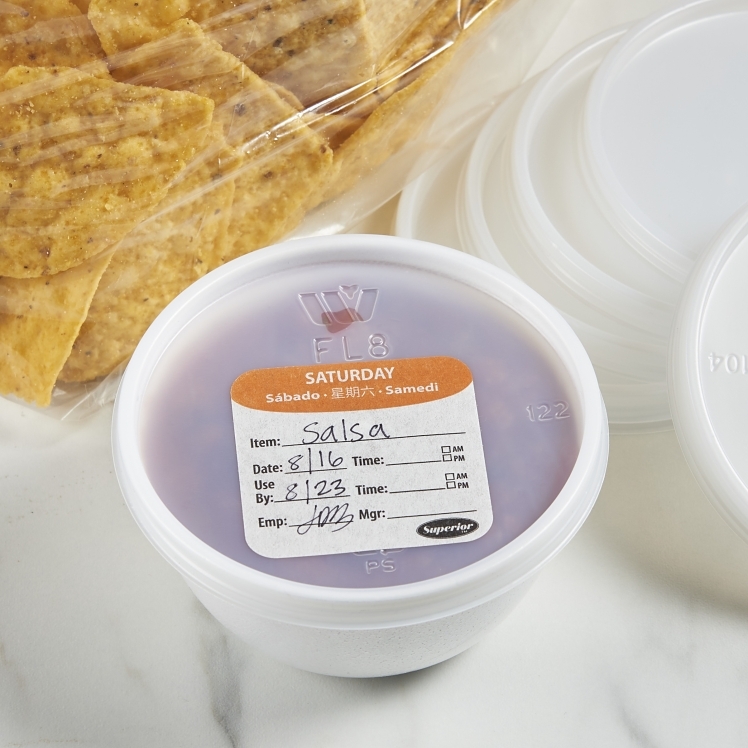 SUPERIOR PRODUCTS 2X2 250 DISPOSABLE MULTILINGUAL SATURDAY LABELS