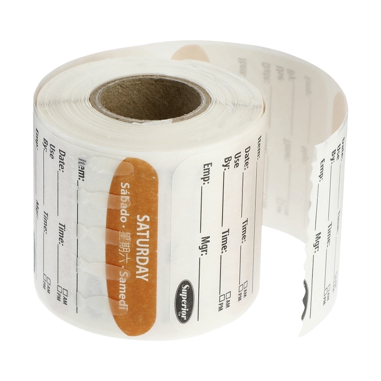 SUPERIOR PRODUCTS 2X2 250 DISPOSABLE MULTILINGUAL SATURDAY LABELS