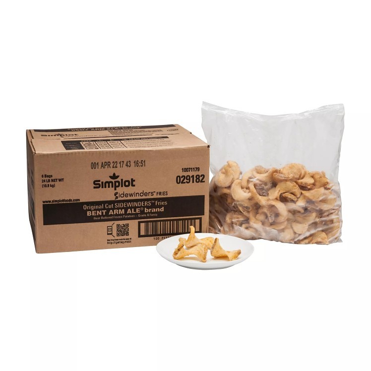 Simplot Original Cut Sidewinders Fries Bent Arm Ale Brand