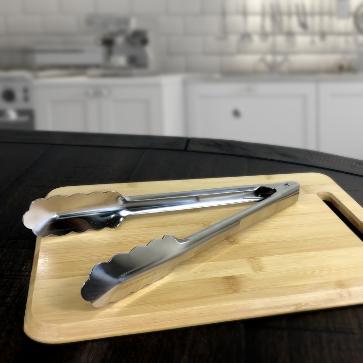SUPERIOR/CES STAINLESS STEEL UTILITY TONGS 9.5 INCH