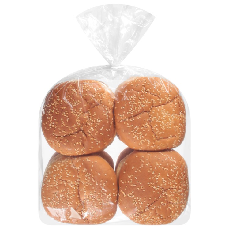 Hilltop Hearth 5 in Sliced Sesame Hamburger Buns