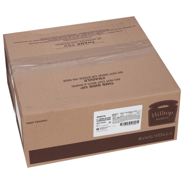 Hilltop Hearth 5 in Sliced Sesame Hamburger Buns