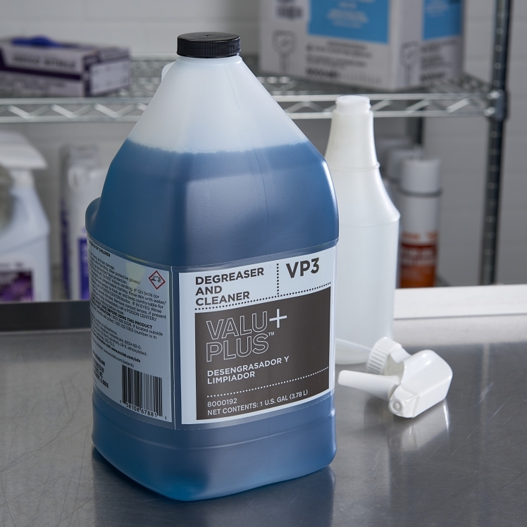 VALU PLUS DEGREASER, ALL PURPOSE VP3 LIQUID JUG BLUE