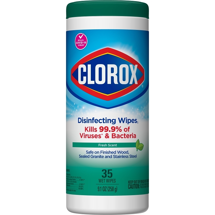 CLOROX 7X8 NON WOVEN ALL-PURPOSE DISINFECTING WIPES