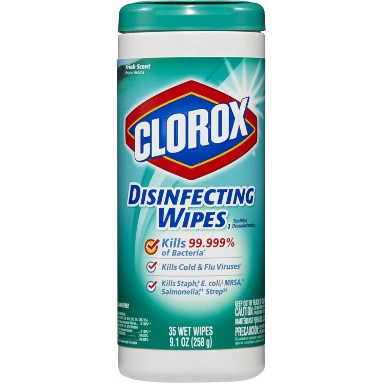 CLOROX 7X8 NON WOVEN ALL-PURPOSE DISINFECTING WIPES