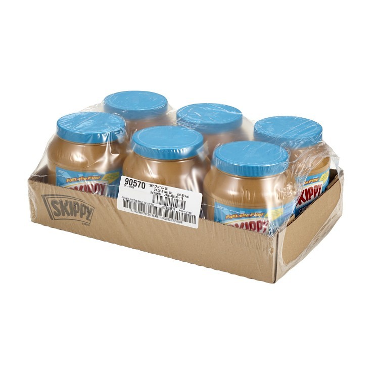 SKIPPY PEANUT BUTTER CREAMY PLASTIC JAR