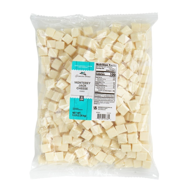 GLENVIEW FARMS MONTEREY JACK CHEESE CUBED .75 INCH