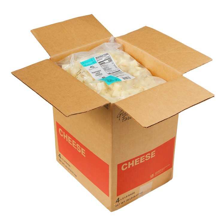GLENVIEW FARMS MONTEREY JACK CHEESE CUBED .75 INCH